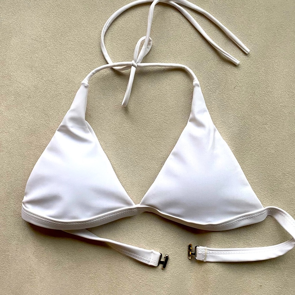 White bikini top